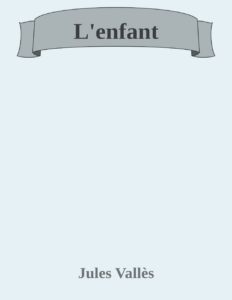Couverture de L'enfant