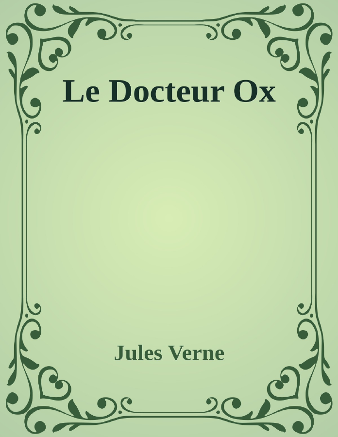 Couverture de Le Docteur Ox