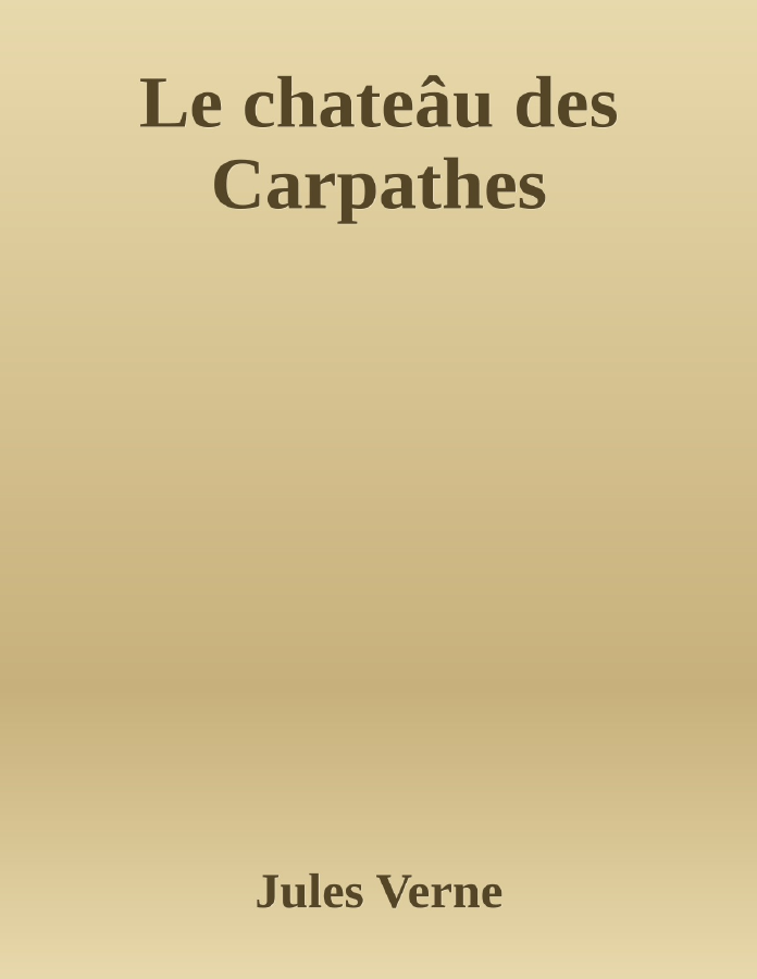 Couverture de Le chateâu des Carpathes
