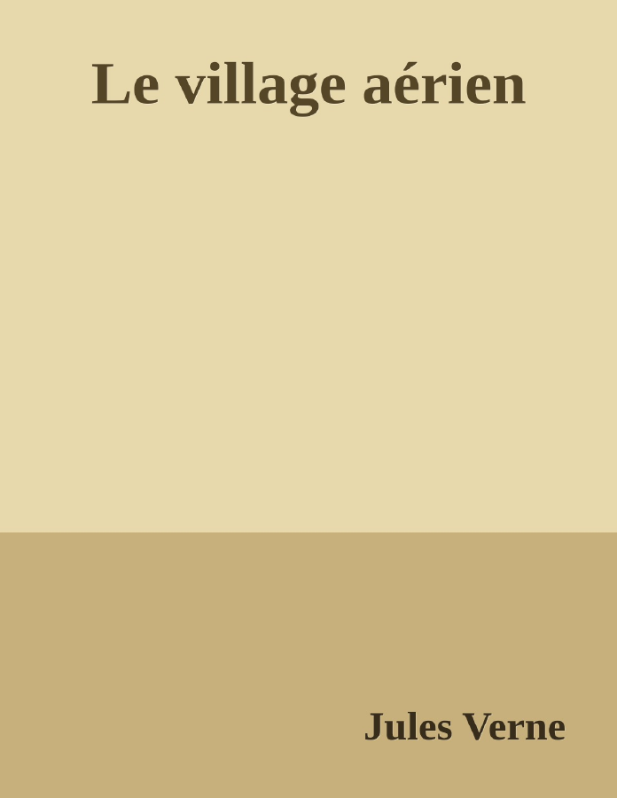 Couverture de Le village aérien