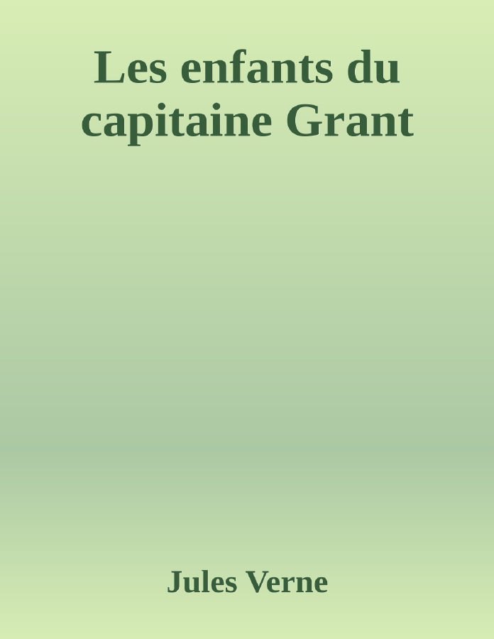 Couverture de Les enfants du capitaine Grant