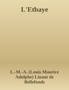 Couverture de L'Etbaye