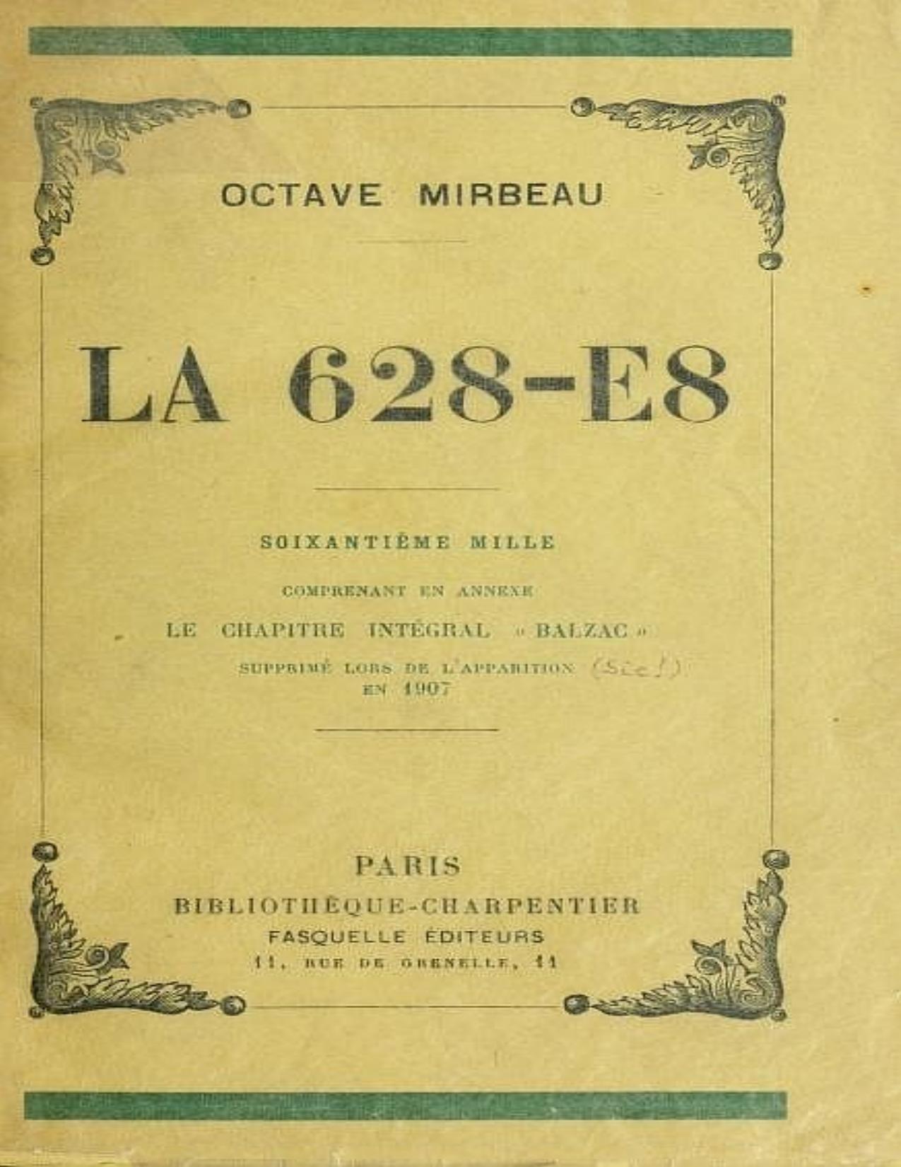 La 628 E8 Comprenant En Annexe Le Chapitre Integral Ba