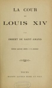 La Cour De Louis XIV