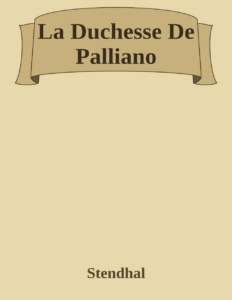Couverture de La Duchesse De Palliano