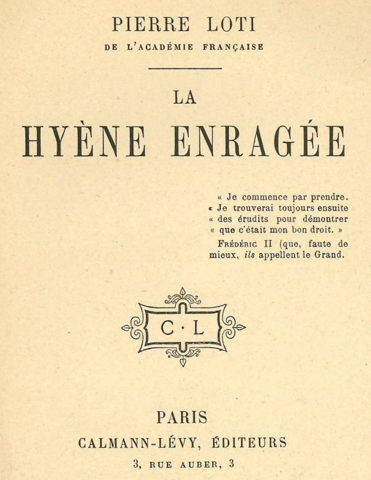 La Hyene Enragee