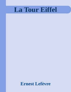 Couverture de La Tour Eiffel