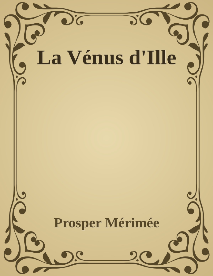 Couverture de La Vénus d'Ille