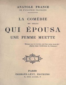 La Comedie De Celui Qui Epousa Une Femme Muette