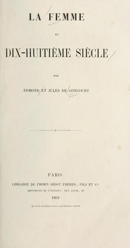 La Femme Au Dix Huitieme Siecle