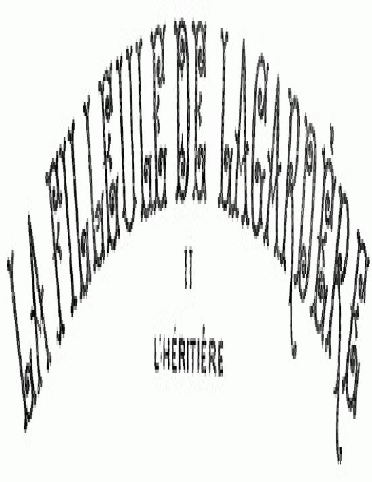 La Filleule De Lagardere II Lrsquoheritiere