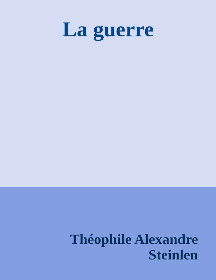 Couverture de La guerre