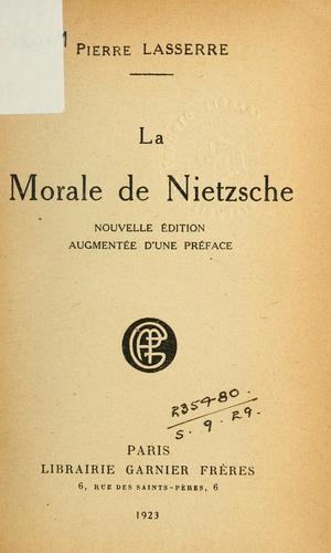 La Morale De Nietzsche
