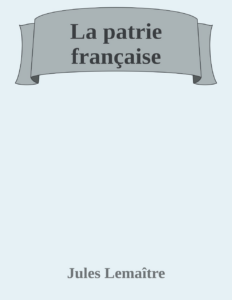 Couverture de La patrie française