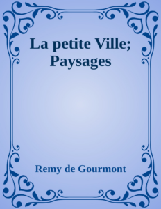 Couverture de La petite Ville; Paysages