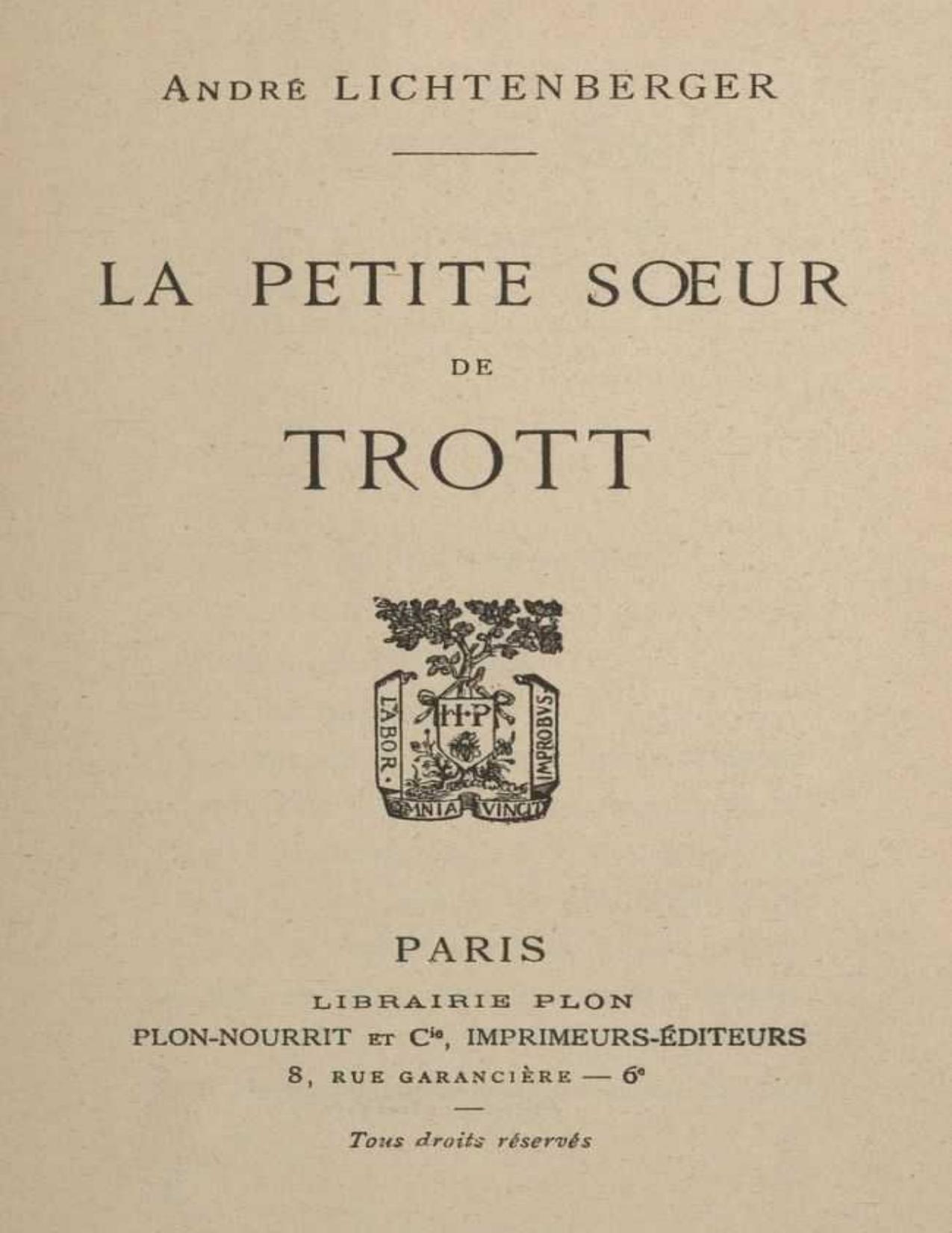 La Petite Soeur De Trott