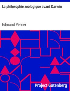 La Philosophie Zoologique Avant Darwin