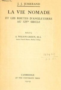 La Vie Nomade Et Les Routes DrsquoAngleterre Au 14e S