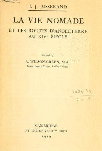 La Vie Nomade Et Les Routes DrsquoAngleterre Au 14e S