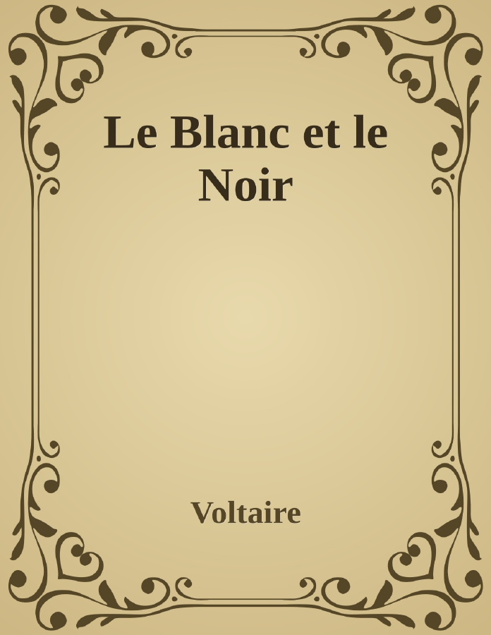 Couverture de Le Blanc et le Noir