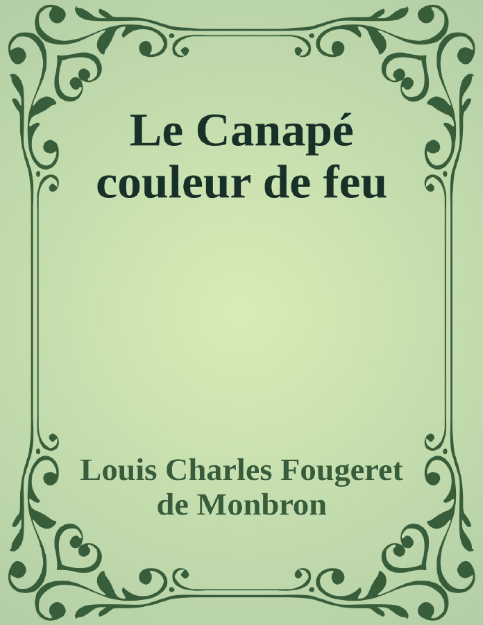 Couverture de Le Canapé couleur de feu