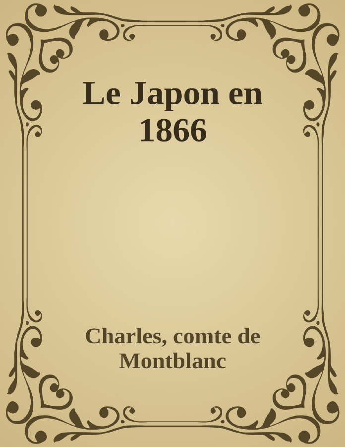 Couverture de Le Japon en 1866