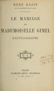 Le Mariage De Mademoiselle Gimel Dactylographe