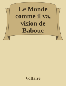 Couverture de Le Monde comme il va, vision de Babouc