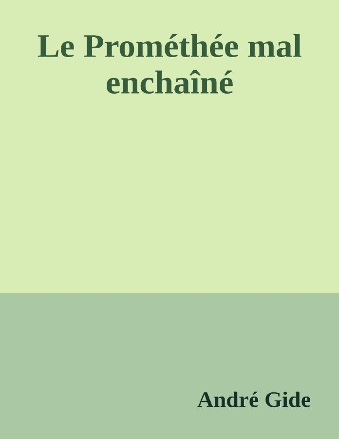 Couverture de Le Prométhée mal enchaîné