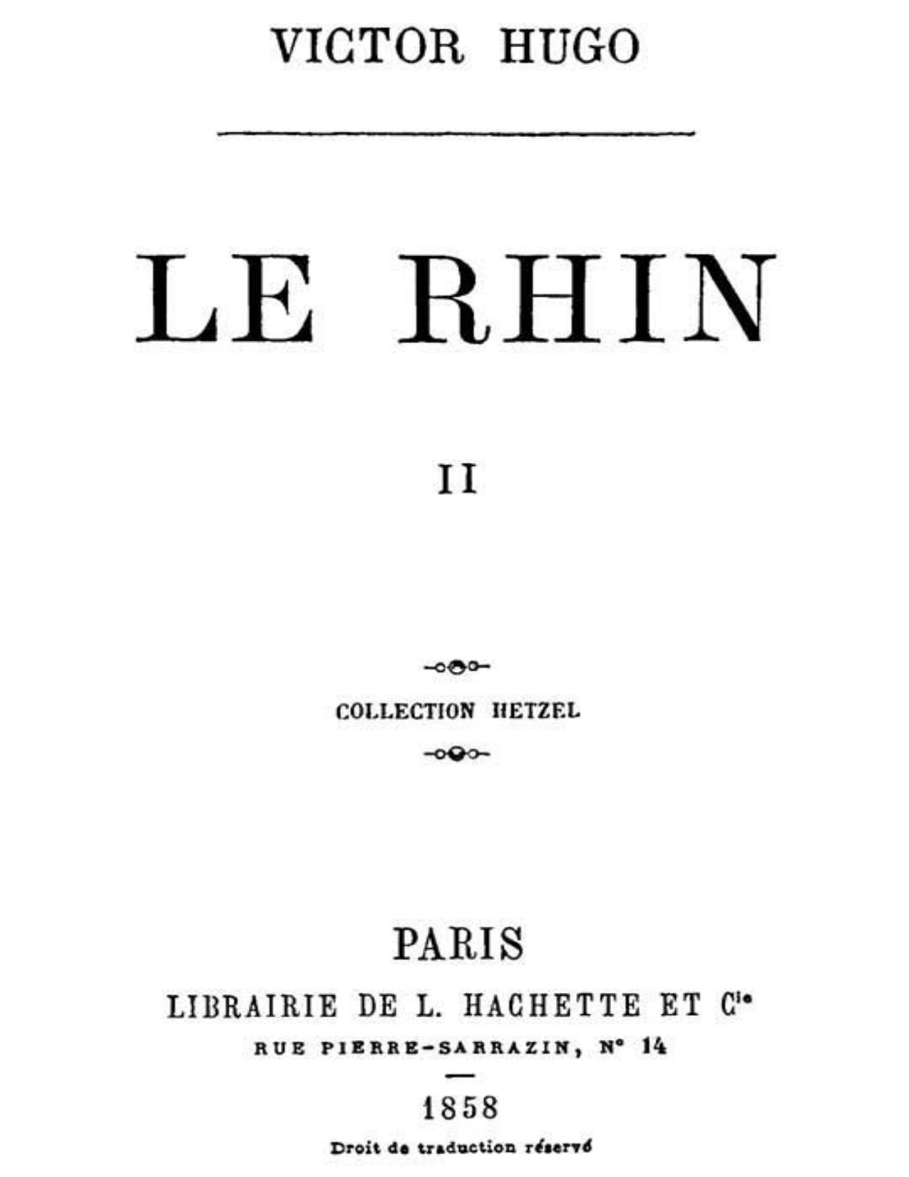 Le Rhin Tome II