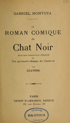 Le Roman Comique Du Chat Noir