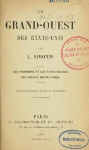 Le grand-ouest des États-Unis by Louis Simonin, book cover