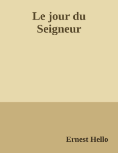 Couverture de Le jour du Seigneur