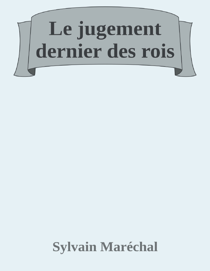 Couverture de Le jugement dernier des rois