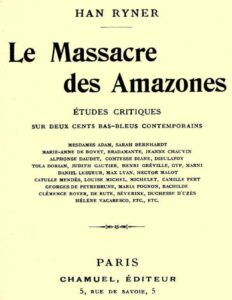 Le Massacre Des Amazones Etudes Critiques Sur Deux Cents B
