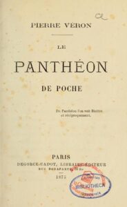 Le Pantheon De Poche