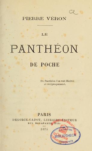 Le Pantheon De Poche