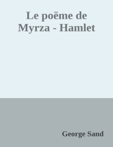 Couverture de Le poëme de Myrza - Hamlet