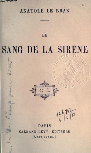 Le Sang De La Sirene
