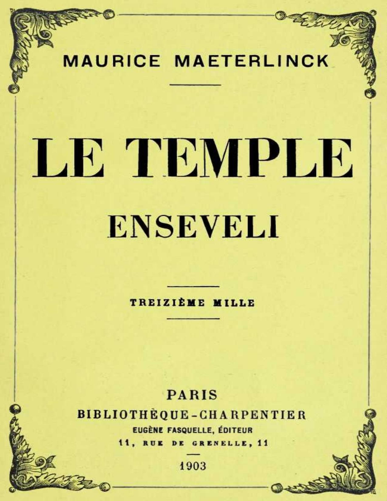 Le Temple Enseveli