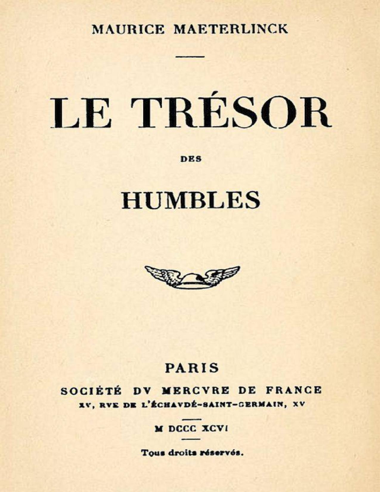Le Tresor Des Humbles