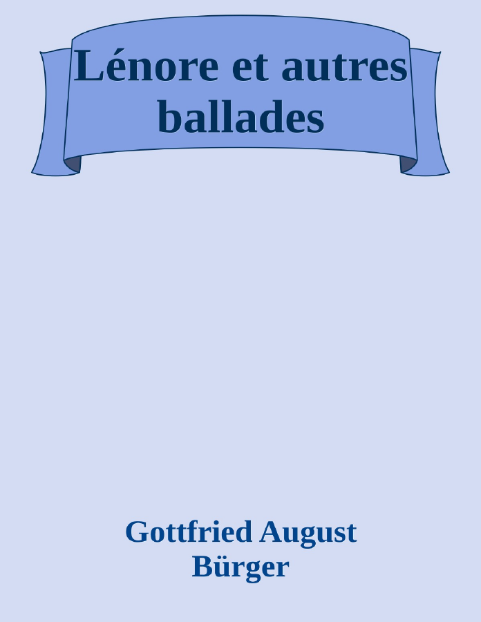 Couverture de Lénore et autres ballades