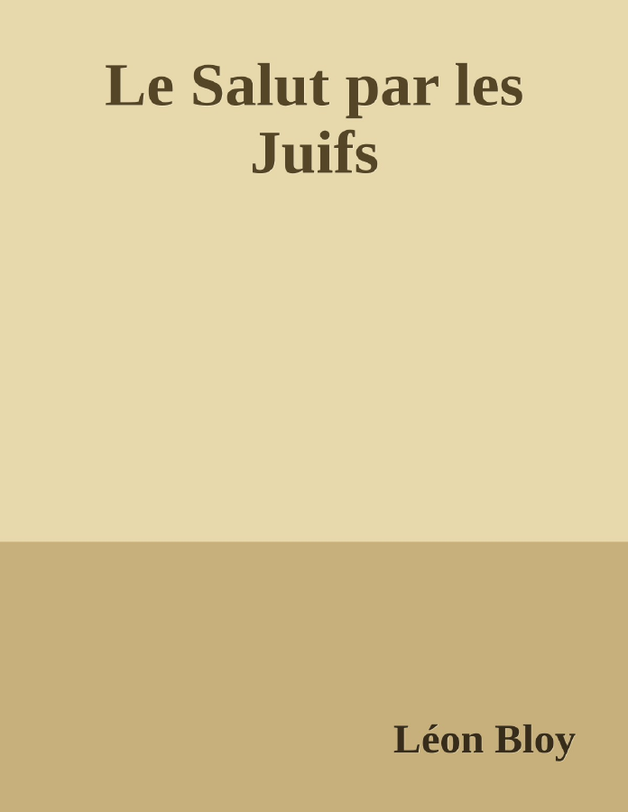 Couverture de Le Salut par les Juifs