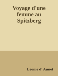 Couverture de Voyage d'une femme au Spitzberg