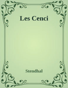 Couverture de Les Cenci