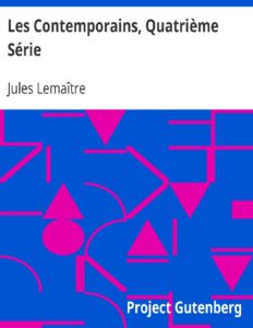 Les Contemporains Quatrieme Serie Etudes Et Portraits Lit