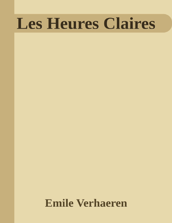 Couverture de Les Heures Claires