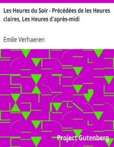 Les Heures Du Soir 8211 Precedees De Les Heures Claire