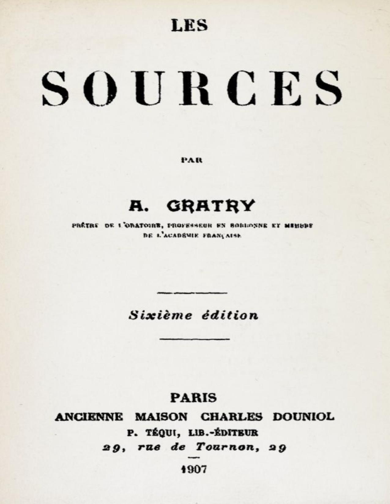 Les Sources