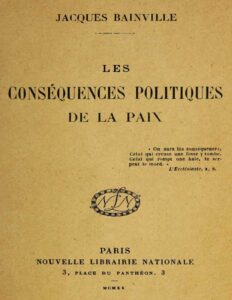 Les Consequences Politiques De La Paix